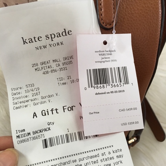 Kate Spade Jackson MD backpack - Picture 6 of 8